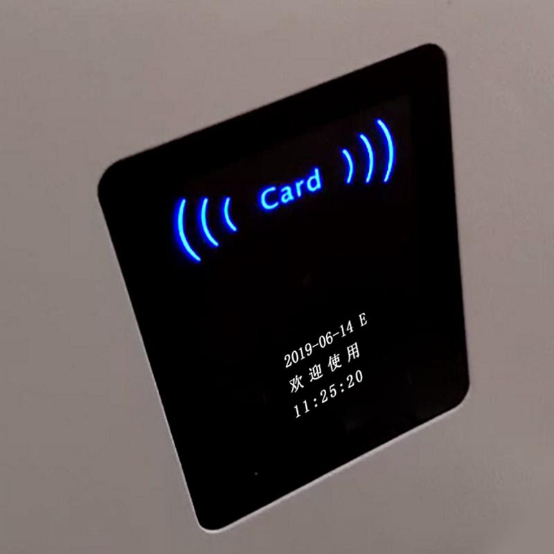 二維碼門禁含OLED顯示屏，可顯示日期、開門狀態等